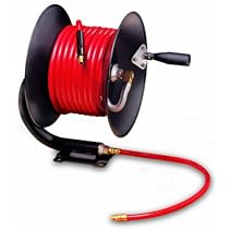 Workforce Manual Open Face Air Hose Reel, 3/8 in. x 50 ft., PVC - L8650