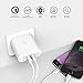 Quick Charge 2.0 AUKEY USB Wall Charger with Dual Ports for Samsung Galaxy Note8 / S8 / S8+, LG V10, Google Nexus 6, BlackBerry Priv and More