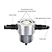 Giftprod Double Head Sheet Metal Nibbler Cutter Multipurpose Nibbler Saw Cutter Drill Attachment with Wrench and Parts Workshop Tool Set
