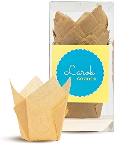 Tulip Baking Cupcake Liners (Natural): 100 Liner Count Cupcake And Muffin Wrappers