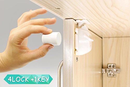 Magnetic cabinet locks - child proof lock set - baby sa…