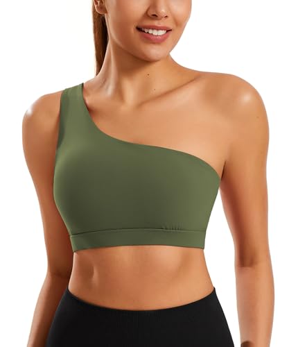 Smooth Sports Bras for Women One Shoulder Low Impact… at Amazon