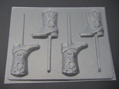 Cowboy Boot Chocolate Candy Lollipop Mold