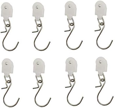 VRSS Aluminum Straight Ceiling Track Curtain Track Top Mounting Set (Roller with Hooks)