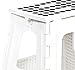 Kikkerland Rhino Foldable Step Stool – Holds Adults up to 300 Lbs, Best for Kitchen & Bathroom – Collapsible, Portable, Lightweight Stepping Stool with Sturdy, Non-Slip Design – White, 15”