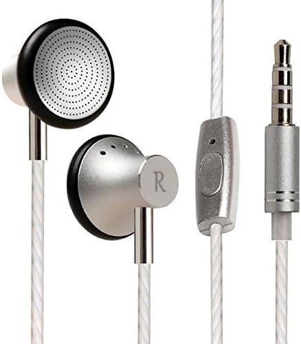 Earbuds,Frehoy Metal Headphones with Mic and Inline Control, Stereo Earbud Earphone, Headphone with Microphone and Remote for Apple,iPhone,Samsung,HTC, Nokia,Music Player (Silver)