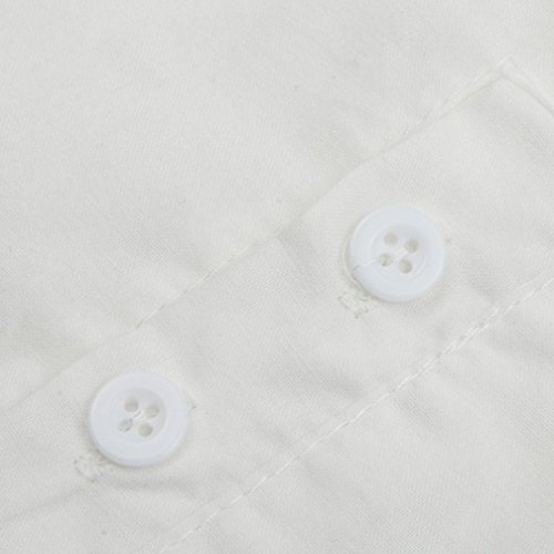 FimKaul Hot Sales Women Solid Tee Short Sleeve Loose Cotton Shirt Tops Blouse (XXL, White)