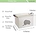 CLOCOR Rectangular elephant Storage Basket,Baby Gifts Basket,Collapsible Cute Pattern Kids Toys Box,Waterproof Storage Bin with Handles for Home Organization,Nursery Decor (Grey Elephant)