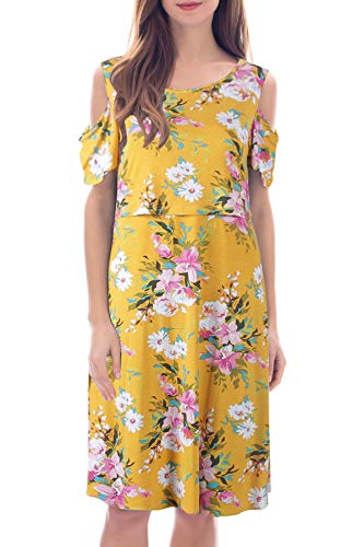 Smallshow Maternity Nursing Breastfeeding Dresses for Women Large SVP117