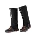 Tuban Hiking Gaiters Snow Gaiters Waterproof Boot Gaiters Reinforced TPU Strap Breathable Nylon (A-Black, Standard -L)