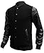LTYY Men's Slim Fit Varsity Baseball Bomber Jacket