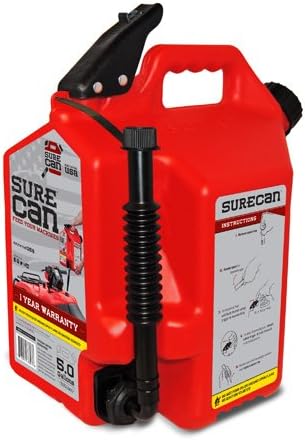 Surecan Inc SUR50G1 - SureCan Gasoline Container - Red, 5 gal Capacity
