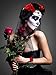 Hicarer Halloween Day of the Dead Costume Gothic Wedding Costume for Women Halloween