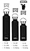 MIRA Alpine Stainless Steel Vacuum Insulated Water Bottle with 2 Lids, Durable Powder Coated Thermos | 17 oz (500 ml) | Matte Black