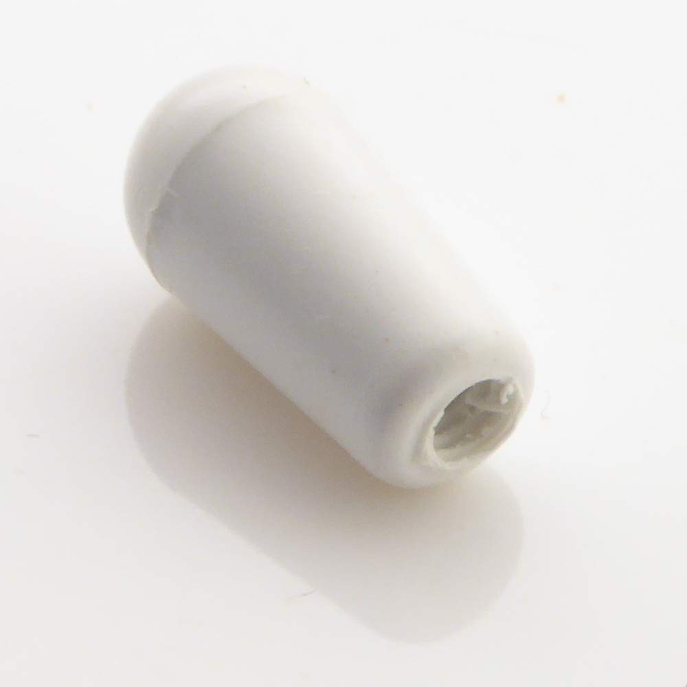 1 x Guitar toggle switch Tip Cap Knob in white screw on 4.0mm