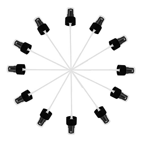 Spray Top, Yebeauty Fine Mist Sprayer Cap Pack of 40 24mm Fine Mist Sprayer for Fine Mist Bottle Cosmetic Bottles- Black