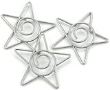 Creative Impressions Metal Spiral Star Paper Clips: Pewter