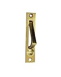 QCAA Solid Brass Edge Pull, 4", Polish Brass, 1