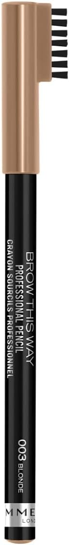 Rimmel Brow This Way Pencil 003 Blonde 4g Built-In Brush