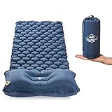 My Outdoors Lightweight Sleeping Pad - Compact and Very Light Sleeping mat with Pillow. Insulated and Great for Camping, Travelling and Hiking.