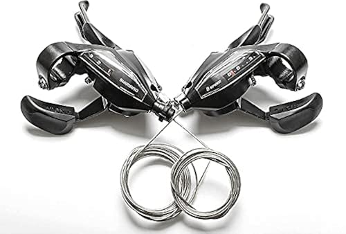 シマノ ST-EF500-4 Bicycle Shift/Brake Lever Set - 3 x 7 Speed, EZ-Fire Plu Shimano ST-EF500 7-Speed Mountain Bike Right Brake⁄Shift Lever MTB 7S