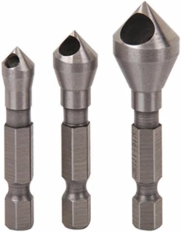 WARRIOR 3PC Carbon Steel Countersink Counter Sink Metal Cutting Drill Bit Set /&supplier-cf477
