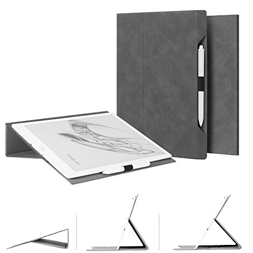 Jingdu Skin-Friendly Folding Case for Onyx Boox Max3 13.3" E-Reader 2019 Release,Premium PU Leather Smart Cover with Pencil Holder and Multiple Viewing Angles(Not Fits for Boox Max2 Pro E-Reader).