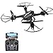 Holy Stone HS200 FPV RC Drone with HD Wifi Camera Live Feed 2.4GHz 4CH 6-Axis Gyro Quadcopter with Altitude Hold, Gravity Sensor and Headless Mode RTF Helicopter, Color Black