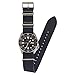 Benchmark Straps 20mm Navy Blue Oiled Leather NATO Watchband (More Colors Available)