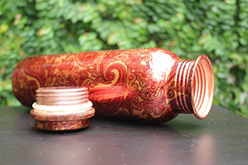 R Ayurveda Copper Copper Bottle, 1000ml, Set of 1 6 R Ayurveda Copper Copper Bottle, 1000ml, Set of 1 - Image 6
