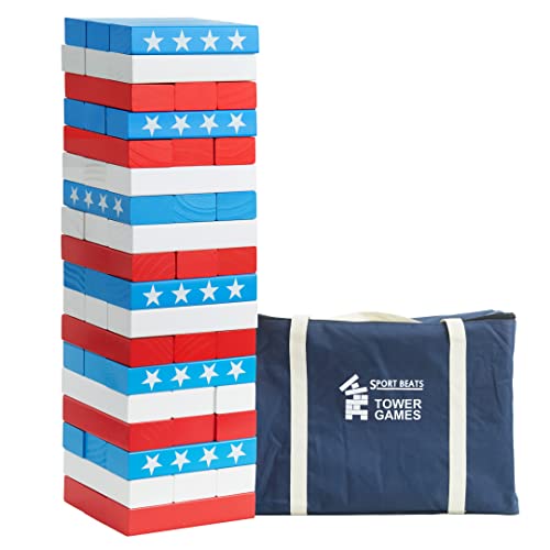 Large Tower Game Life Size Lawn Yard Outdoor Games for Adults and