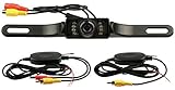 QuickFitLED Wireless Backup Reverse Camera Car Rear View High Definition Color Wide Viewing Angle Monitor 7 Infrared Night Vision LED