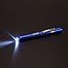 Mini Medical Penlight with Pupil Gauge for Nurses, Hatori A Pack of 3pcs Aluminum Reusable White LED Pen Flashlight (Black/Silver/Green)