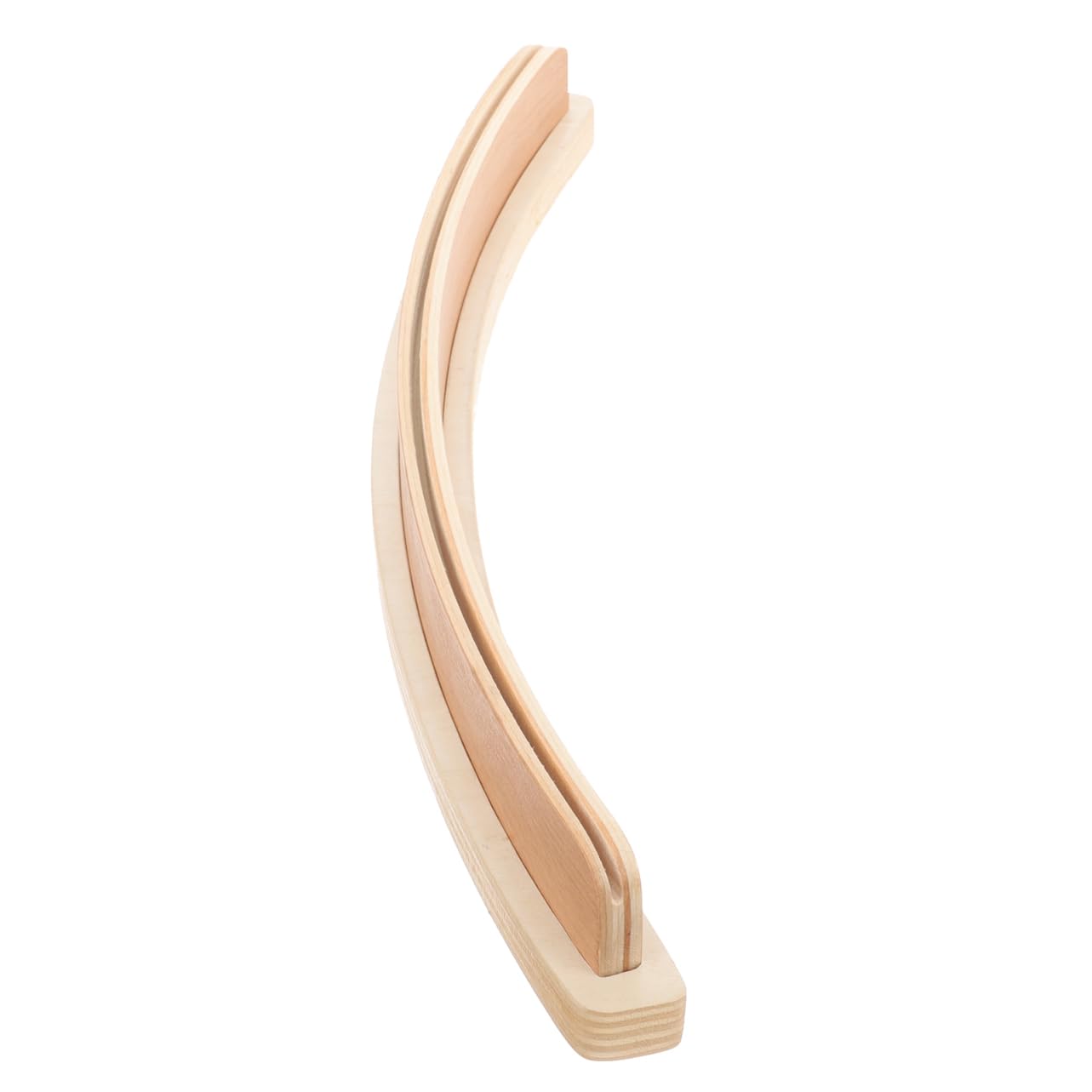 Ciieeo Wooden Playing Card Holder Curved Display Stand 13.78X1.57X0.98In Card Tray Organizer for Game Table Accessories