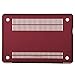 MOSISO Plastic Hard Shell Case & Keyboard Cover & Screen Protector Only Compatible with MacBook Pro 13 inch (A1278, Old Version with CD-ROM), Release Early 2012/2011/2010/2009/2008, Marsala Red