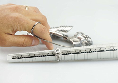 SE JT109-2 Premium Metal Ring Stick and Sizer Set