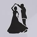 2015 New Pizza Cozinha Plastic Cake Fondant Decorating Cutter Sugarcraft Mould Mold Lover Dancing Baking Template Tool Or872111