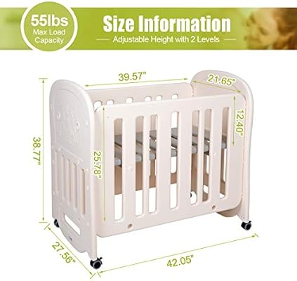 fillikid convertible bedside crib