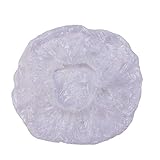 Disposable Shower Caps, Clear Plastic Caps For Spa, Home Use, Hotel and Hair Salon, Pack of 100