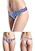Wealurre Women's Microfiber Low Rise No Show Thong Pantie(B/W/A/Color,L)
