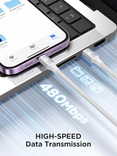 Aioneus USB C to Lightning Cable 1M, [Apple MFi Certified] iPhone Charger Cable Power Delivery Type C to iPhone Cable Fast Charging Cord for iPhone 14 13 12 11 Pro Max Mini XS XR X 8 7 6 5, iPad