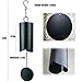 Agirlgle Large Wind bell Wind Chimes outdoor indoor HWMC Heroic Windbell, 28-Inch Garden wind chimes amazing grace for Patio and Terrace - Best Metal Musical Windchime and Home Decoration (black 28in)