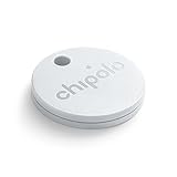 Chipolo Plus Bluetooth Key Finder and Phone Finder - The Loudest (100 dB) - White
