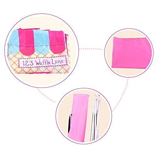Nice2you Kid Tent Children Play Tent Toy Indoor Outdoor Playhouse Candy Castle with Carrying Bag for Girls Boys 2 3 4 5 6 Years Old Perfect for Birthday, Party, Christmas