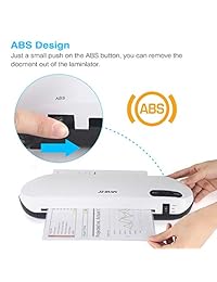 JZBRAIN Máquina de laminado térmico con Trimmer, dos minutos de calentamiento rápido, rápido laminado de alta eficiencia, máquina de laminado en frío y calor, 9.0 in de ancho máximo.