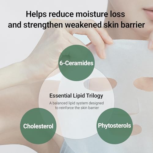 DA EFFECT Cooling Treatment Sheet Mask – Skin Protection & Barrier Repair Care for Stressed, Irritated Skin | Post-Treatment Care | Calming, Hydrating Face Mask | 25g x 5 Sheets