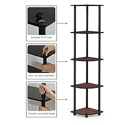 Furinno Turn-N-Tube 5 Tier Corner Display Rack