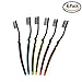 Yamde 6 Pcs Ultra Soft Adult toothbrushes, Bamboo Charcoal Bristle