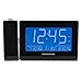 Magnasonic Alarm Clock Radio with USB Charging for Smartphones & Tablets, Time Projection, Auto Dimming, Dual Gradual Wake Alarm, Battery Backup, Auto Time Set, Large 4.8