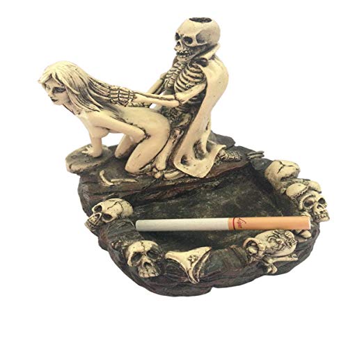 Tvoip Creative Skull Ashtray Ashtray Girl Skull and Fun Taste The Living Room Decoration